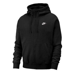 New Men's Nike Black Zipper Hoodie Fleece jacket
